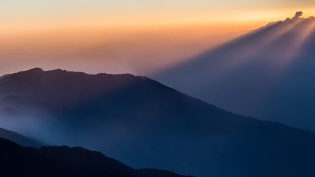 Sunset in Himalayas by Sergey Pesterev