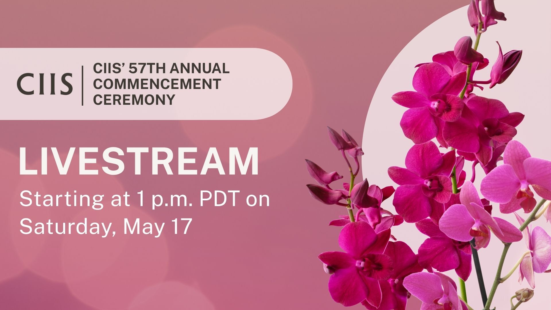 Commencement 2025 Livestream Card