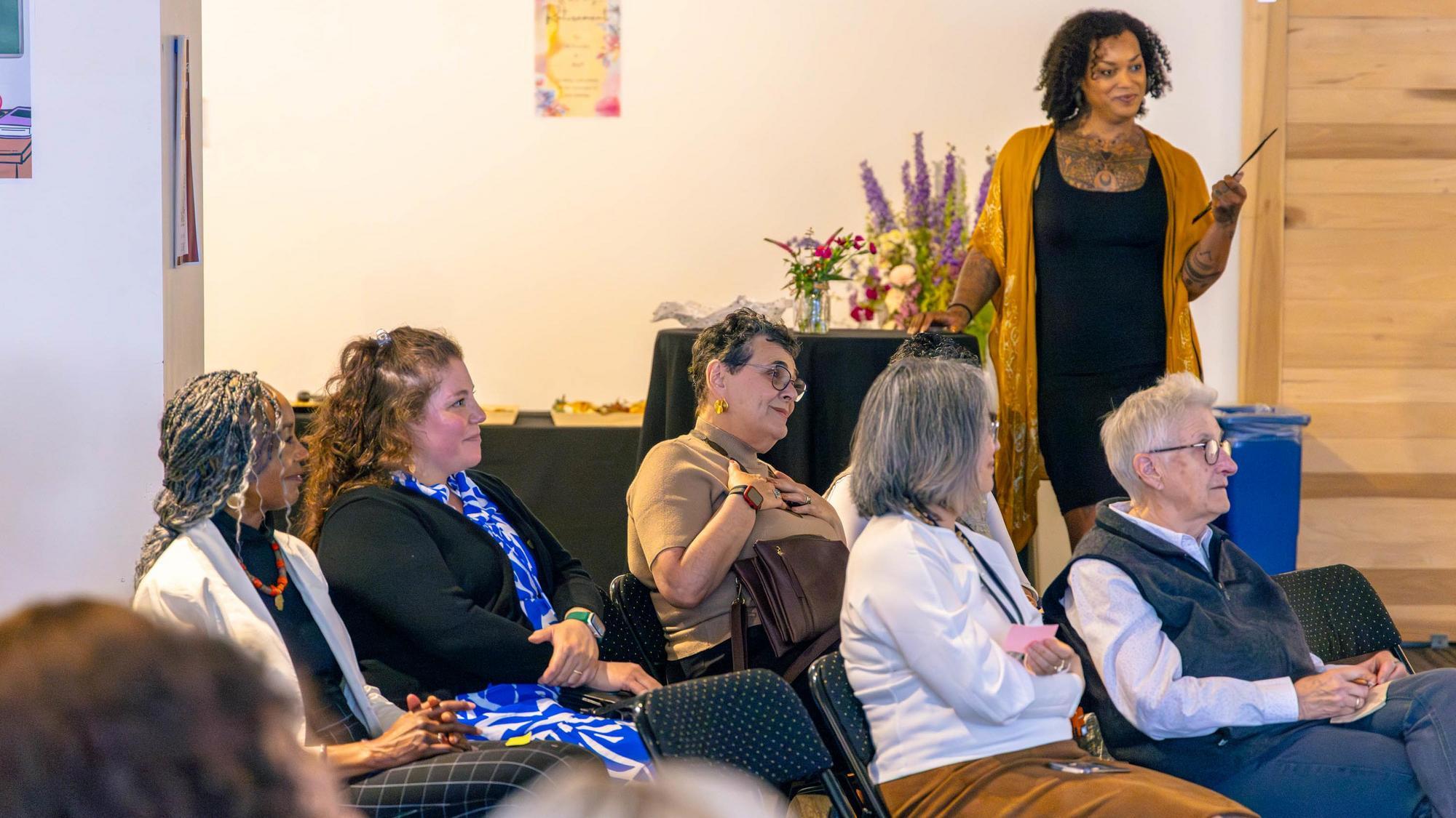 Photo from Faculty Research Reception, May 2025.
