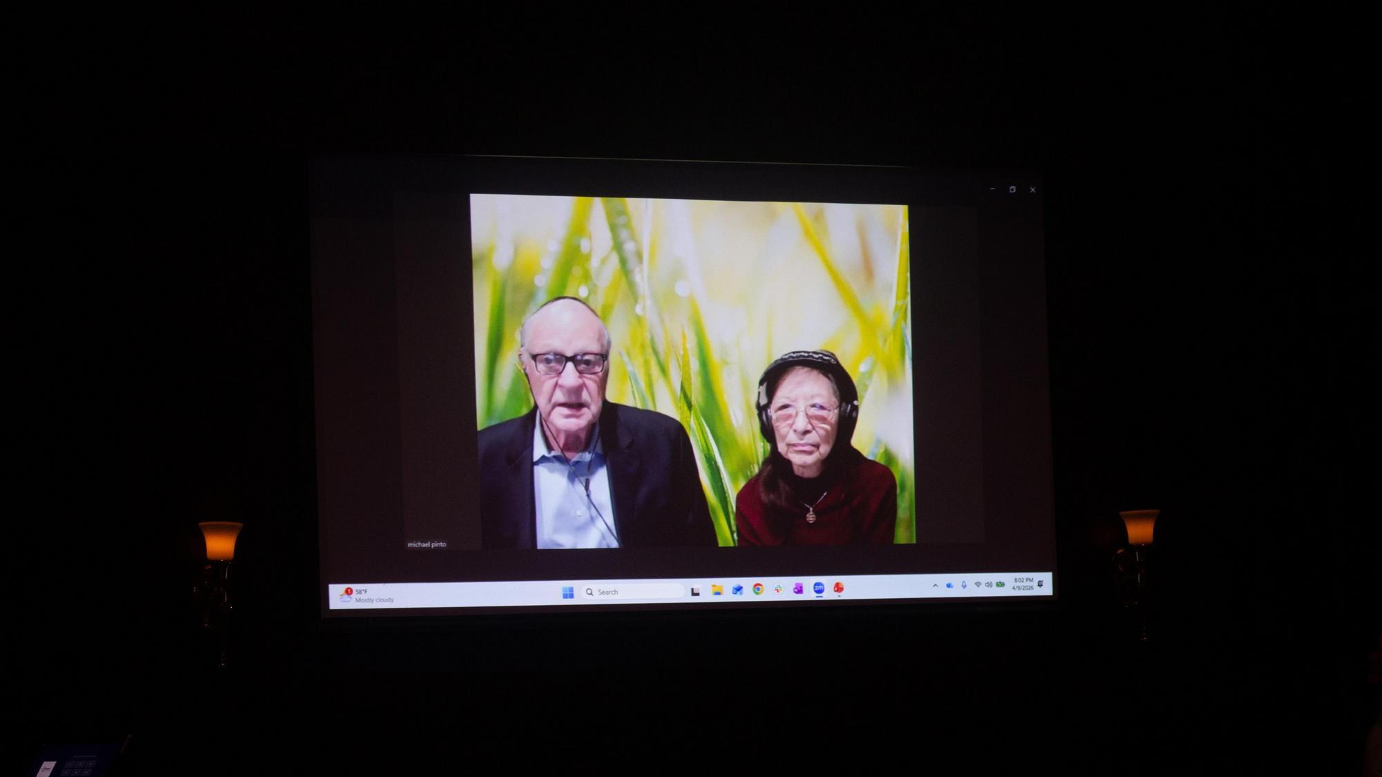 CIIS Board Chair Michael Pinto and his wife, Meili Pinto, joined virtually at the 2026 Scholarship Celebration Dinner.