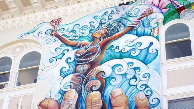 Student expo street art in San Francisco