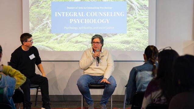 Anna Benassi during Spring Open House at CIIS campus, February 22nd, 2025.
