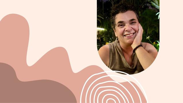 Graphic with headshot of Shoshana Simons