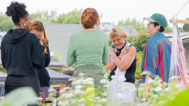 Photos from Expressive Arts Therapy Fall 2023 Retreat at Urban Adamah Berkeley, CA.