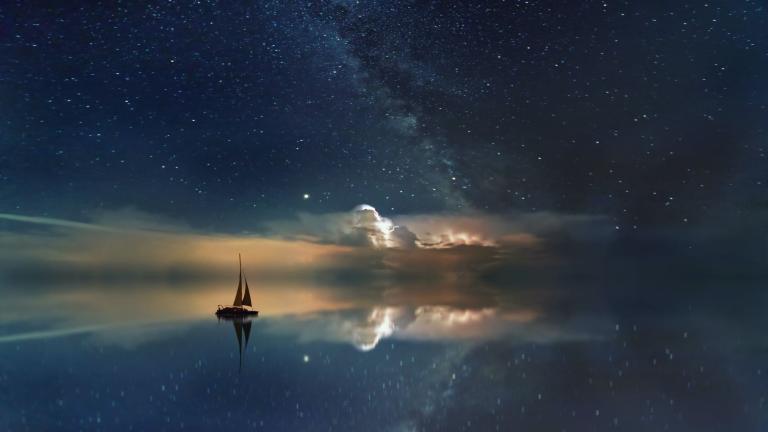 sailing into night