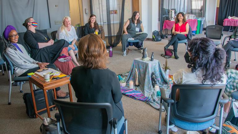 Women's Spirituality Spring retreat group circle