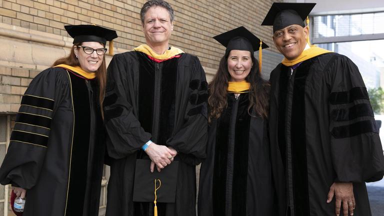 Photo of faculty at CIIS' 55th Commencement Ceremony