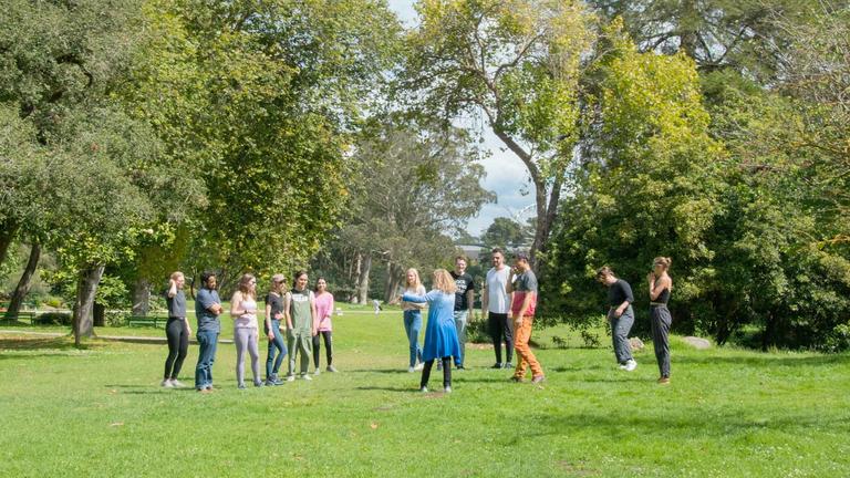 Photo of a class being held in Golden Gate Park