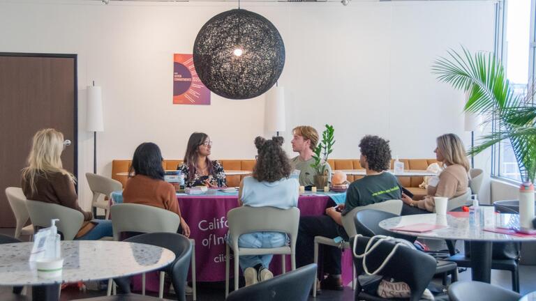 students sitting together