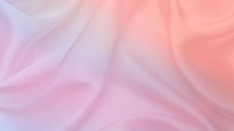 Pink-peach gradient colored silk