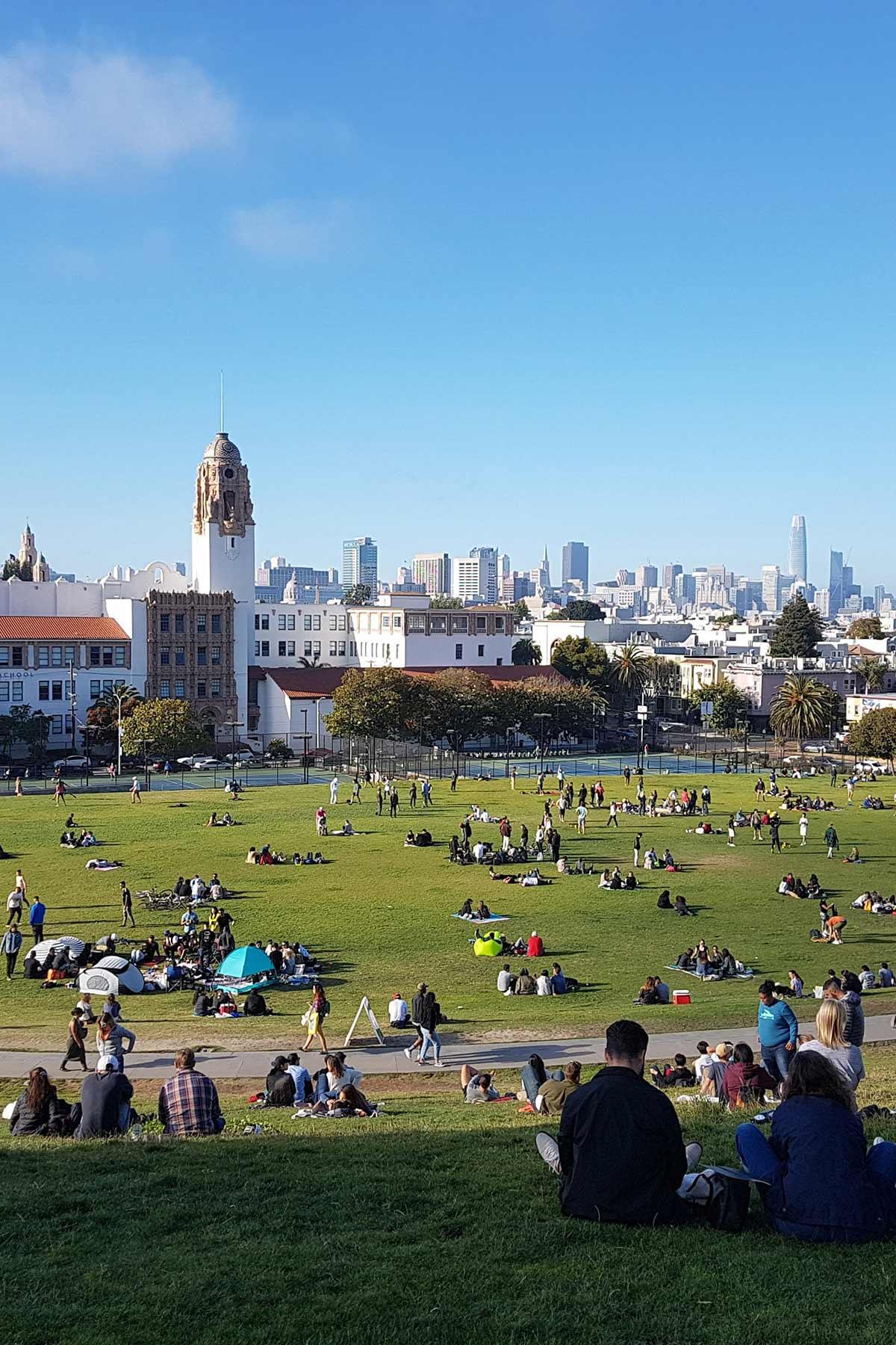 Photo of Dolores Park in San Francisco