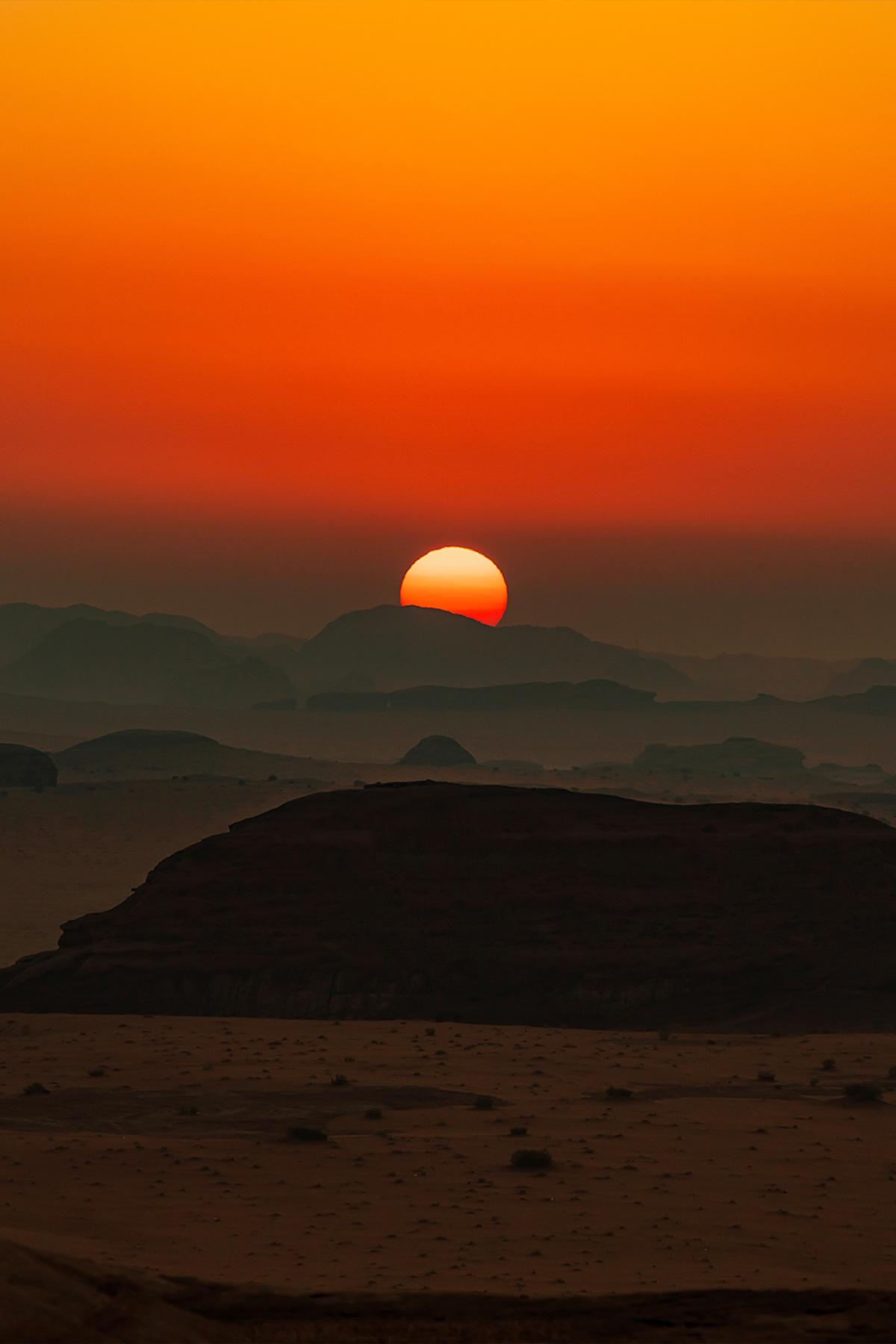 Sunset in middle east by NEOM