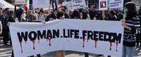 Iran Protest Banner