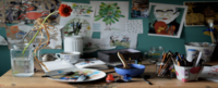 Creative work on a desk.