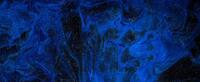 Blue smoke on dark starry background