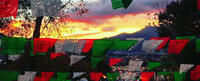Green, red, and white flags in the autonomous Zapatistas territory in Chiapas, Mexico. The Transformative Leadership online Master's program at California Institute of Integral Studies presents a model of leadership focused on social justice and equity.