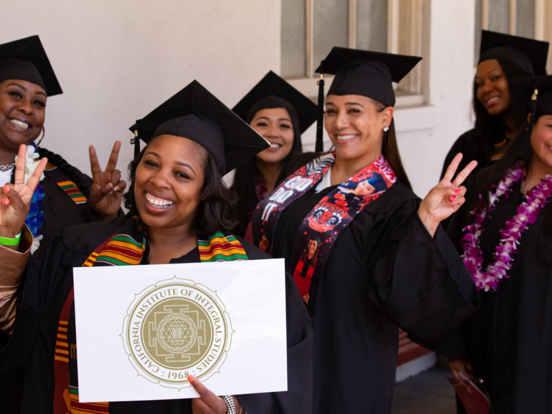 Women from the School of Undergraduate Studies at CIIS Commencement 2023