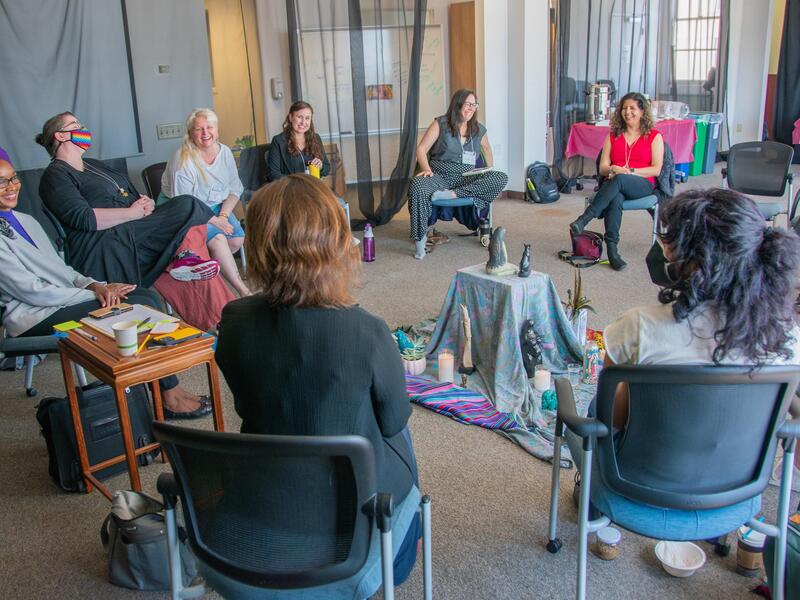 Women's Spirituality Spring retreat group circle