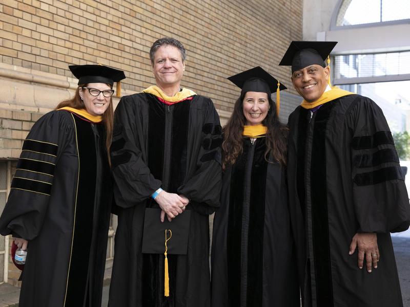 Photo of faculty at CIIS' 55th Commencement Ceremony